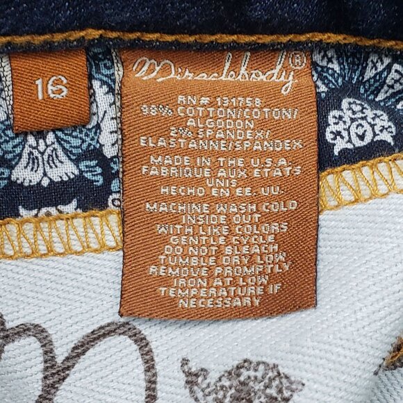 Miraclebody Jeans Women's Size 16 Mystic Blue Dark Wash Denim Slimming Stretch - Picture 7 of 16